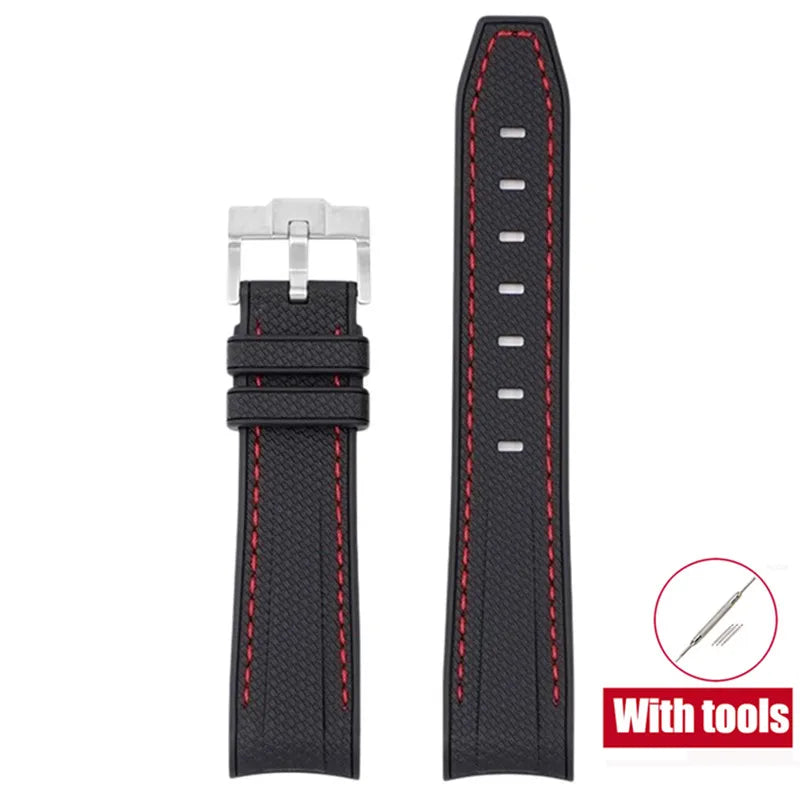 Diving Strap for Omega X Swatch, 20mm, MoonSwatch Joint, for Men and Women, Peripheral, Curved End, TPU Rubber Strap for Rolex, Watch Strap Tools