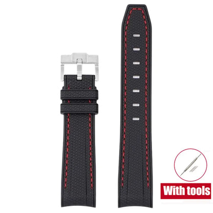 Diving Strap for Omega X Swatch, 20mm, MoonSwatch Joint, for Men and Women, Peripheral, Curved End, TPU Rubber Strap for Rolex, Watch Strap Tools