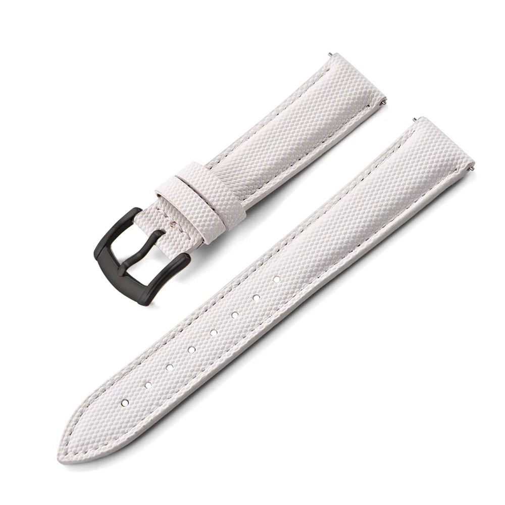 Bracelet de montre en tissu Nylon et Cuir - Universel