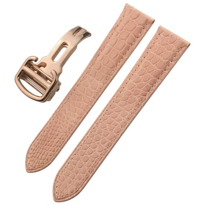 20mm 23mm 17mm 19mm Luxurious Crocodile Leather Watch Strap for Cartier Tank Solo Santos Watch Band American Alligator Men Women