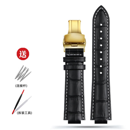 Cinturino dedicato per orologio LV serie Drum Q1121 per uomo e donna, cinturino in vera pelle Q114k.