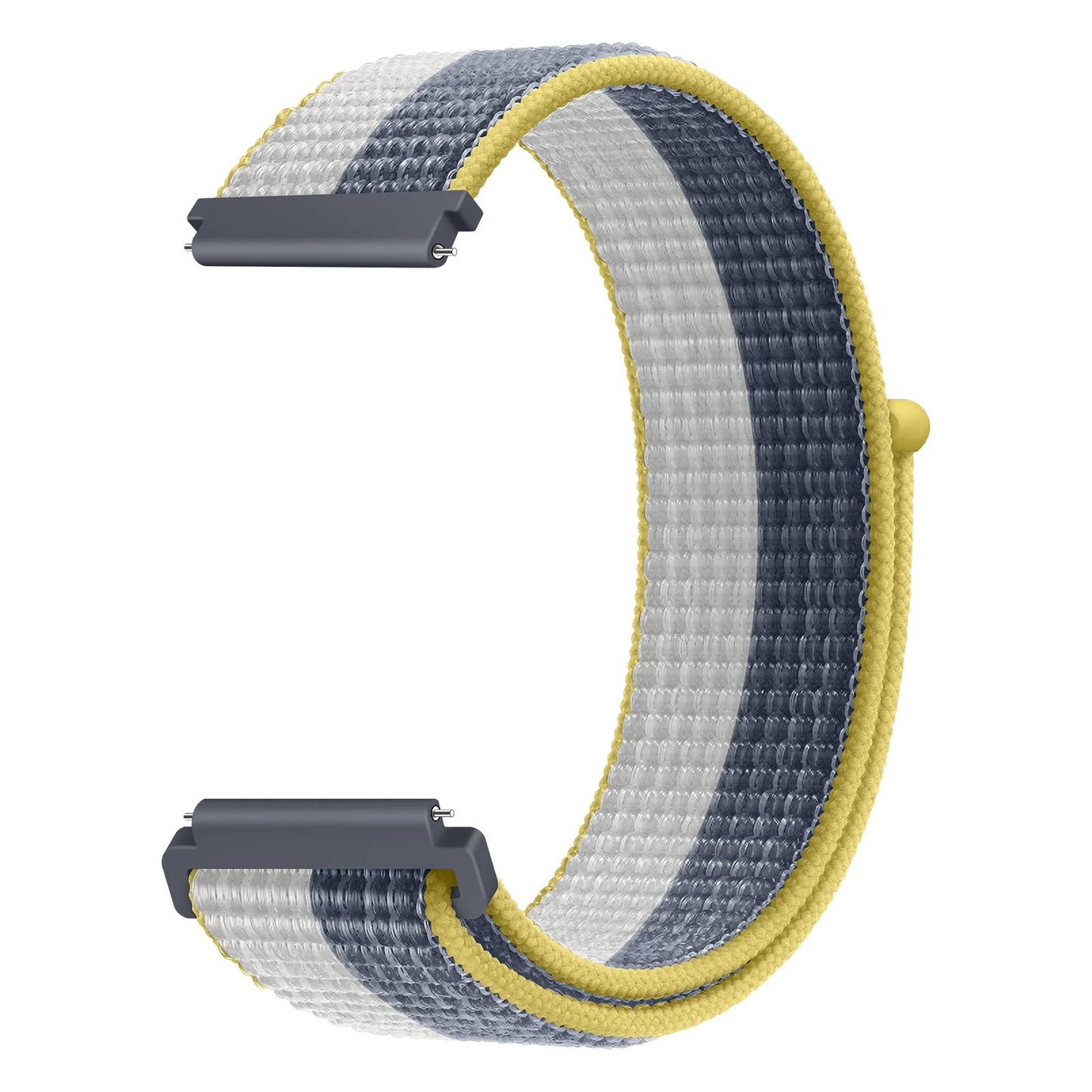 Bracelet à boucle en Nylon pour Amazfit Bip 6/5/GTS 4/3/2/2e/Mini/GTR 42mm/47mm/GTR 4/3 Pro Sport, 20mm/22mm, 2 bandes