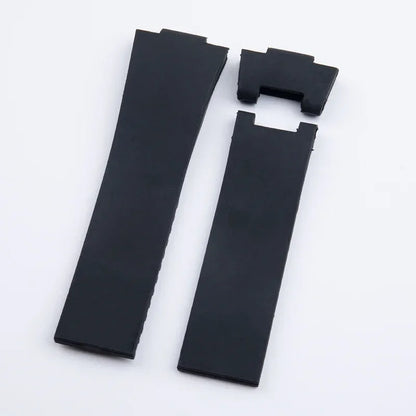 Cinturino per orologio in gomma di silicone morbido, impermeabile, nero, marrone, blu, per Ulysse Nardin, cinturino per orologio da immersione, 25x12mm