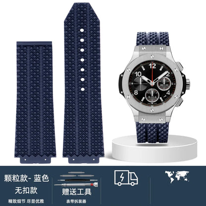 Cinturino per orologio da uomo in nylon e silicone, 20 mm, 22 mm, 24 mm, impermeabile e traspirante, in gomma, accessori