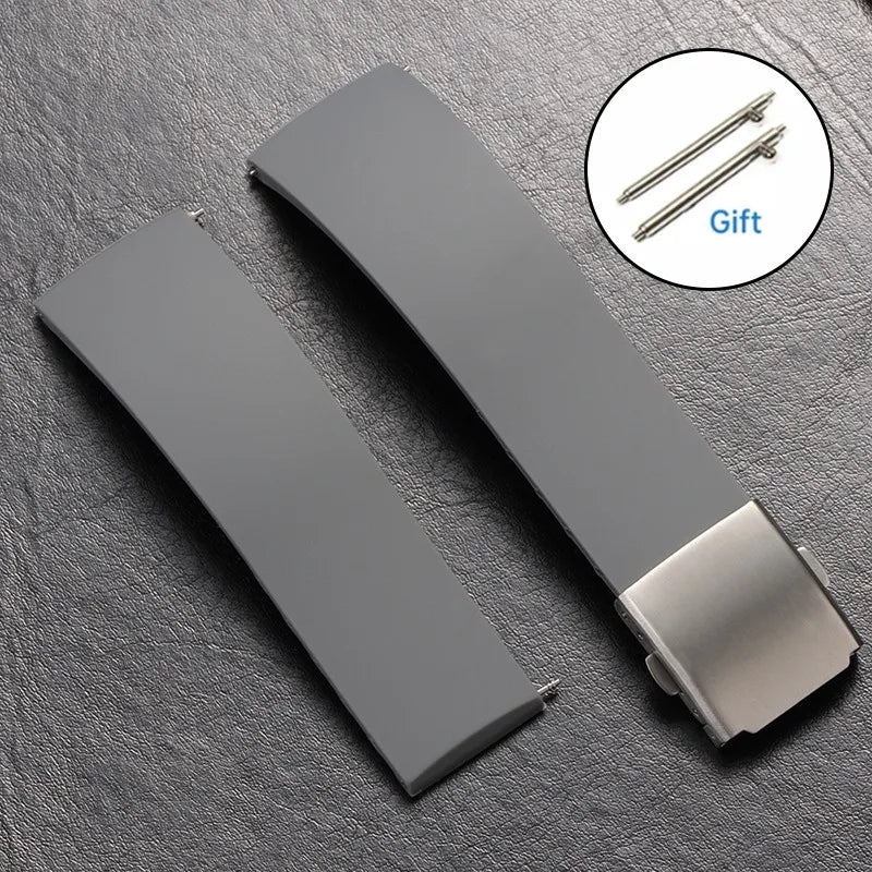 Cinturino in silicone morbido per Huawei GT3/4/5 da 18 mm, 20 mm, 22 mm, 24 mm, per uomo e donna, cinturino a sgancio rapido, cinturino universale in gomma