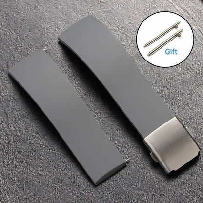 Cinturino in silicone morbido per Huawei GT3/4/5 da 18 mm, 20 mm, 22 mm, 24 mm, per uomo e donna, cinturino a sgancio rapido, cinturino universale in gomma