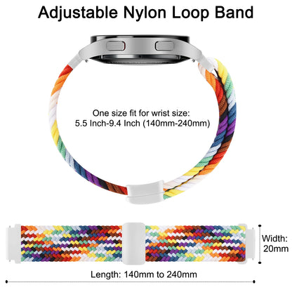 Bracelet magnétique tressé de 22mm pour Amazfit GTR 4 3 2 2e 3 Pro/GTR 47mm, Bracelet pour Amazfit BIP 6 5/Pace/Stratos 2S
