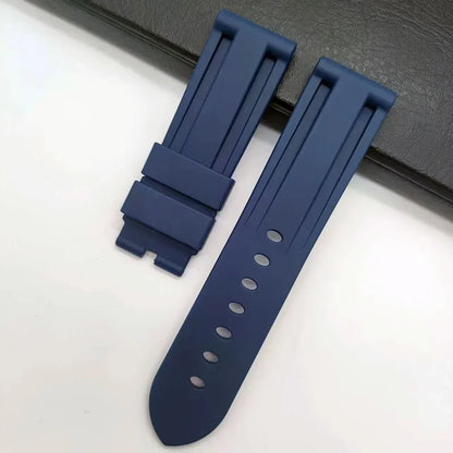 Bracelet de montre en caoutchouc souple 24mm pour Bracelet Panerai pour PAM441/1312/111 boucle ardillon Bracelet de montre accessoires de haute qualité
