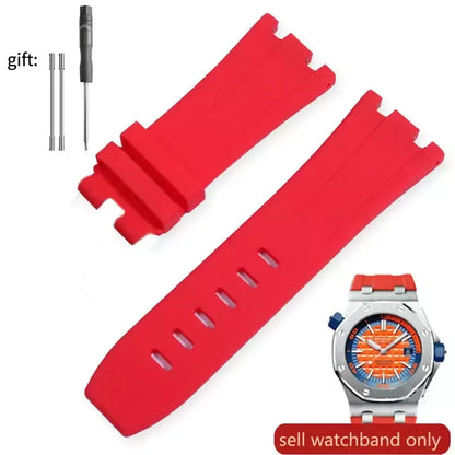 Pour AP Audemars et Piguet 15703 Royal Oak Offshore série étanche en caoutchouc Silicone bracelet de montre 28mm accessoires de montre hommes