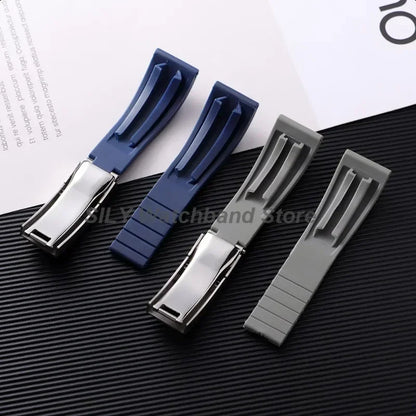 For Rolex 20mm Silicone Strap for Rolex Water Ghost Daytona Submariner, Rubber Silicone Watch Strap, Waterproof Bracelet