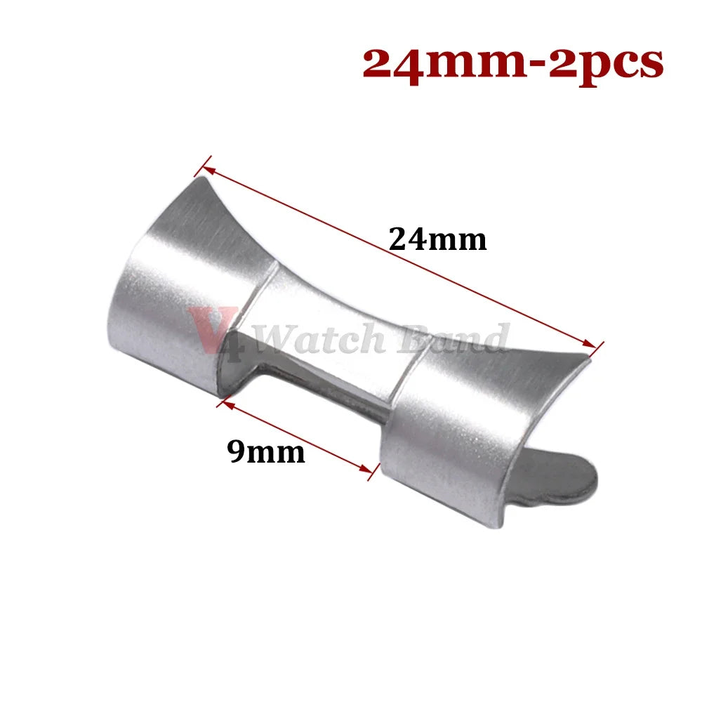 Gebogener Endadapter 12/14/16/18/19/20/22/24 mm für Edelstahl-Uhrenarmbandanschluss Rolex für Seiko-Uhrenarmbandzubehör