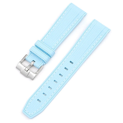 Bracelet de montre en caoutchouc et Silicone, 20mm, pour Omega X Swatch Joint MoonSwatch, pour Seamaster 300, pour hommes et femmes, extrémité incurvée