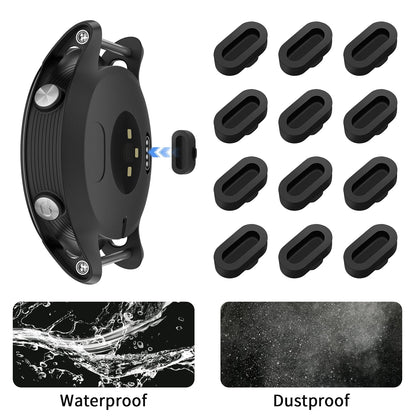 Couvercle de prise anti-poussière pour Port de chargeur, pour Garmin Forerunner 955 945 265 645 965 Fenix 7 S 7X 6 6S 6X 5 Vivoactive 3 4 5