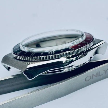Boîtier de montre vintage en acier, 38.5MM, lunette en cristal à bulle, adapté au mouvement NH35 NH36 NH34
