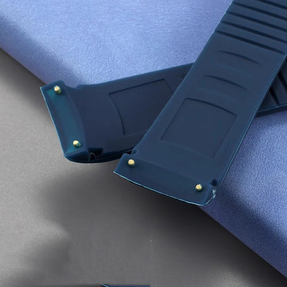 Bracelet de montre 21mm pour Patek - Caoutchouc Premium - Boucle Déployante