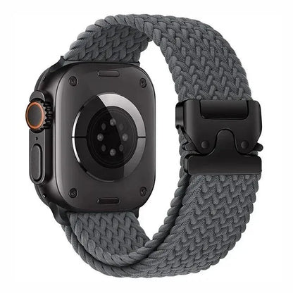 Nylon Solo Loop Bracelet for Apple Watch 46mm 44mm 45mm 42mm 40mm 38mm 41mm Ultra2 49mm iWatch Series 10 9 SE 8 7 6 5 4