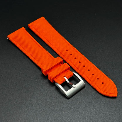 18/19/20/21/22mm Premium Grade FKM Woven Pattern Watch Strap Quick Release Men Women Universal Band Fluororubber Dive Bracelet