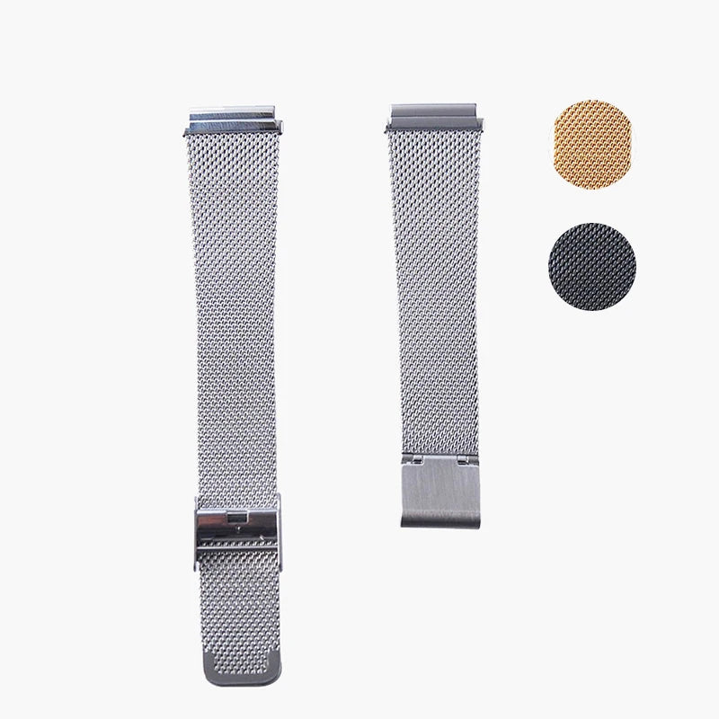 Bracelet de montre milanais en acier inoxydable, 18 mm, pour AQ-230 A158/A159 /A168/ F91