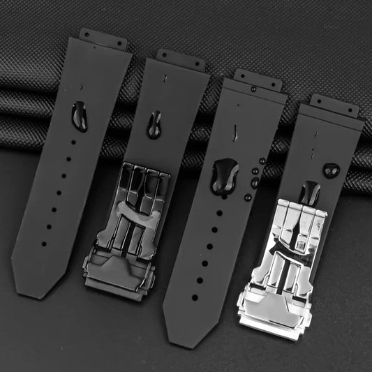 Watch strap for HUBLOT BIG BANG, Silicone, 26mm x 19mm, 25mm x 17mm, waterproof, for men, rubber watch band
