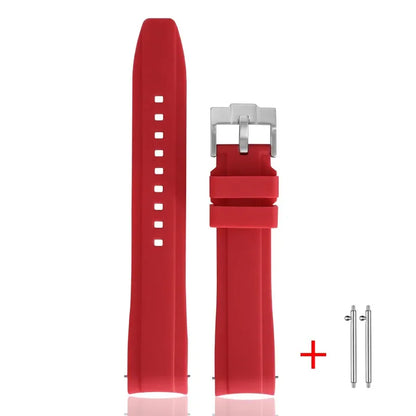 Cinturino in gomma TPU per Omega X Swatch MoonSwatch, ad ansa curva, in silicone, a sgancio rapido, da 20 mm, per cinturino per orologio planetario Snoopy