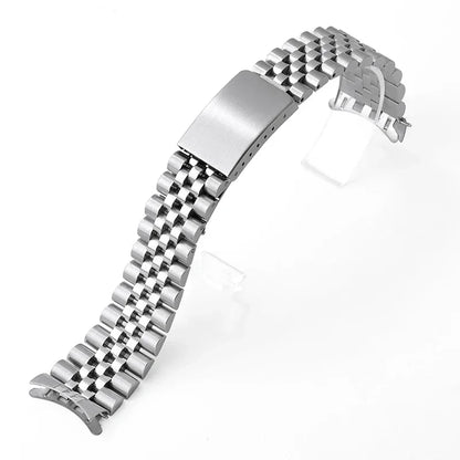 Bracciale per orologio Rolex DATEJUST in metallo massiccio, modello Jubilee Business, interamente in acciaio inossidabile, estremità curve, 18/19/22mm/20mm