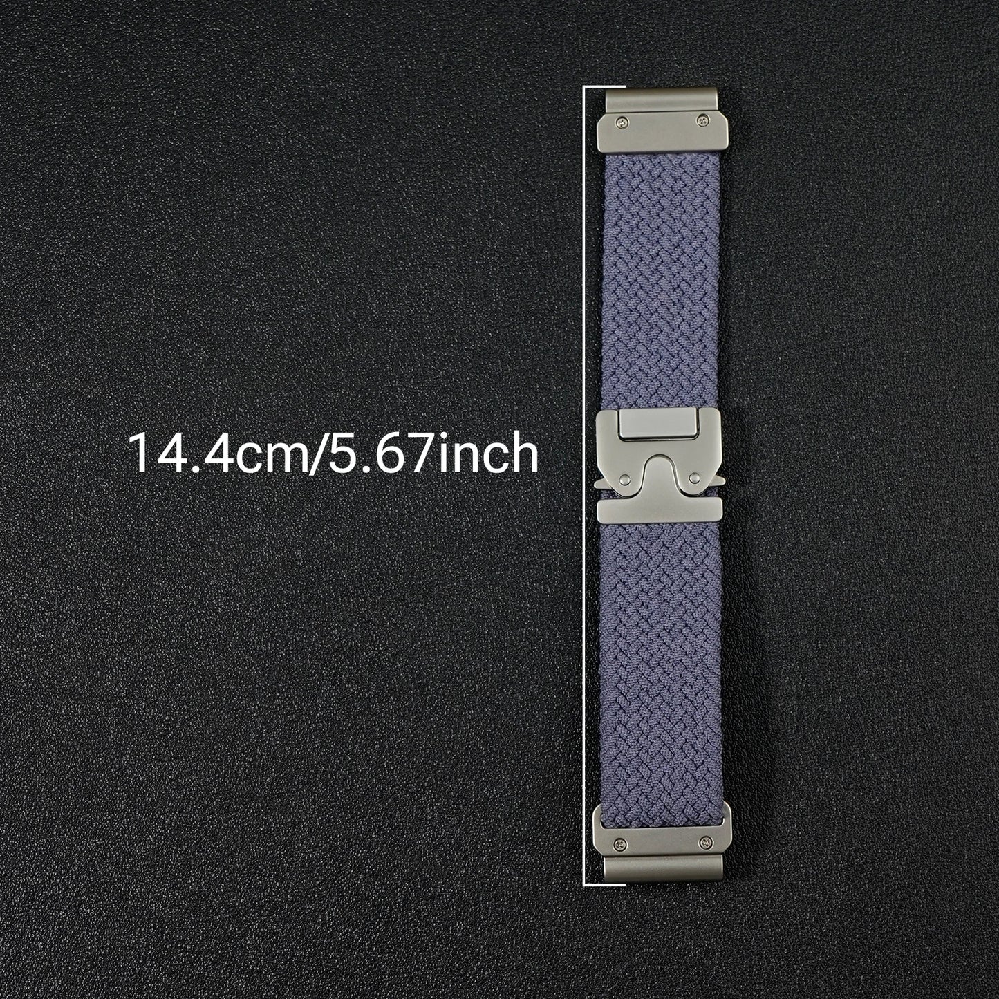 Cinturino per orologio elastico in nylon QuickFit 20/22/26 mm per Garmin Fenix 8/7/6/5 Forerunner 965/955/945 Instinct Tactix