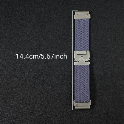 Cinturino per orologio elastico in nylon QuickFit 20/22/26 mm per Garmin Fenix 8/7/6/5 Forerunner 965/955/945 Instinct Tactix