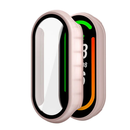 Verre trempé + étui PC pour Xiaomi Mi Band 10 9 8, housse antichoc, protection d'écran entièrement rigide, accessoires Xiaomi Smart Band 10 9