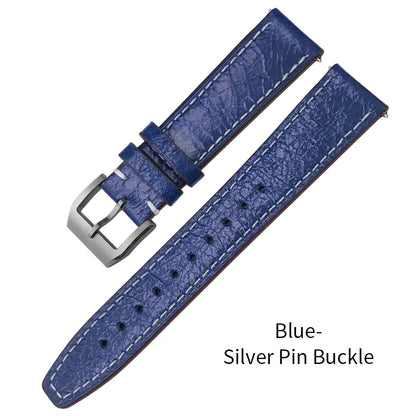 Bracelet de montre en cuir véritable pour hommes, à dégagement rapide, 19mm 20mm 21mm 22mm, pour IWC Portugieser Pilot montres Portofino, bracelet de montre en cuir de vache
