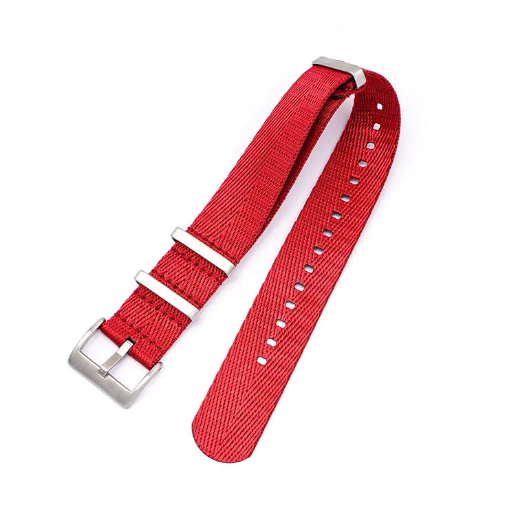 Bracelet NATO 20mm 22mm 24mm Bracelet de montre en Nylon pour Omega Seamaster 300 Bracelet de remplacement de sport de plongée noir avec ceinture