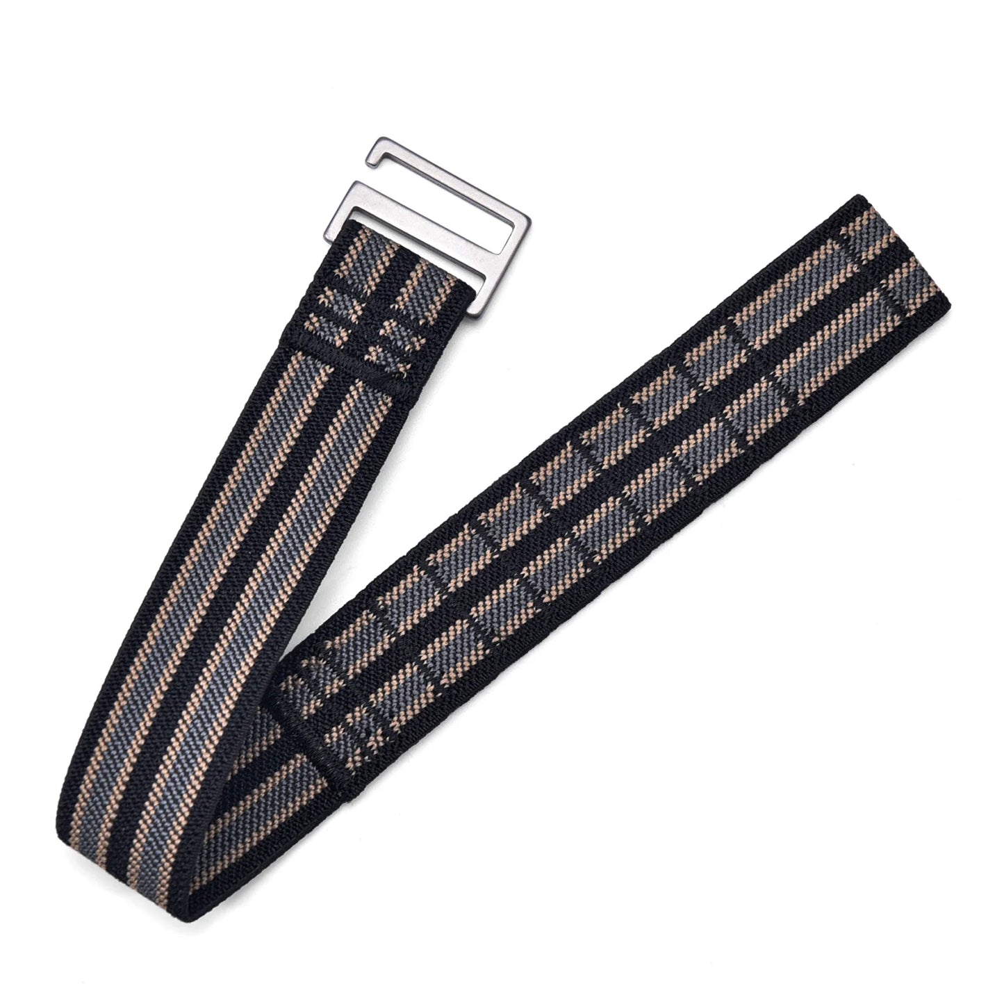 Bracelet de montre élastique en Nylon, 20mm 22mm, pour Delugs, bracelet à boucle à crochet Anthracite, réglable, confortable, bracelet de remplacement pour montre de sport