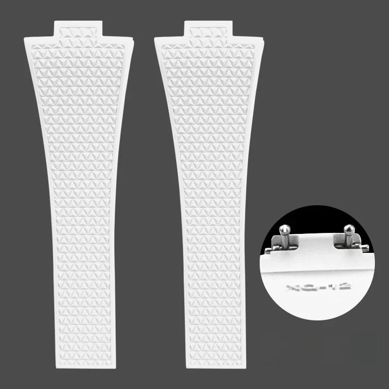 Bracelet de montre à dégagement rapide pour Tissot PRX série 11mm 12mm T137.407/T137.410 Super Player Bracelet de montre en caoutchouc fluoré FKM