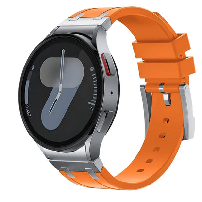 Bracelet de sport en silicone sans interstice pour hommes, compatible Samsung Galaxy Watch 7 40mm 44mm, 6 4 Classic 46 47mm, 42 43mm, 5 Pro 45mm