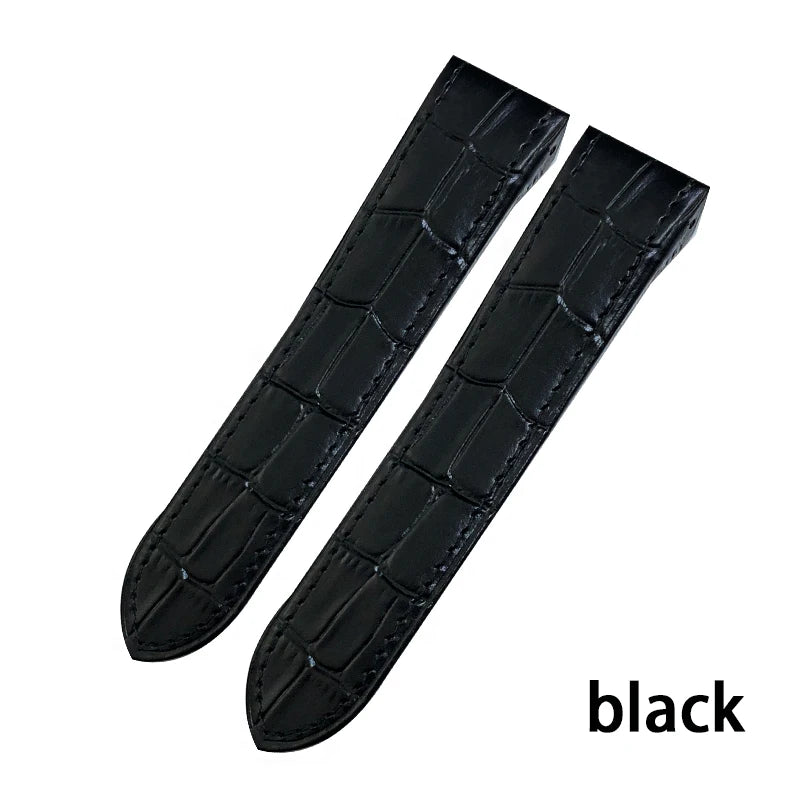 Genuine Leather Watch Strap for Men and Women, Colorful Straps, Glue Head Pieces, Watch Band for Cartier Sandoz, 100, 23mm, 20mm