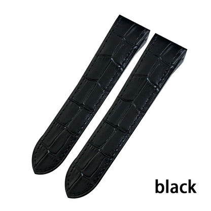 Genuine Leather Watch Strap for Men and Women, Colorful Straps, Glue Head Pieces, Watch Band for Cartier Sandoz, 100, 23mm, 20mm