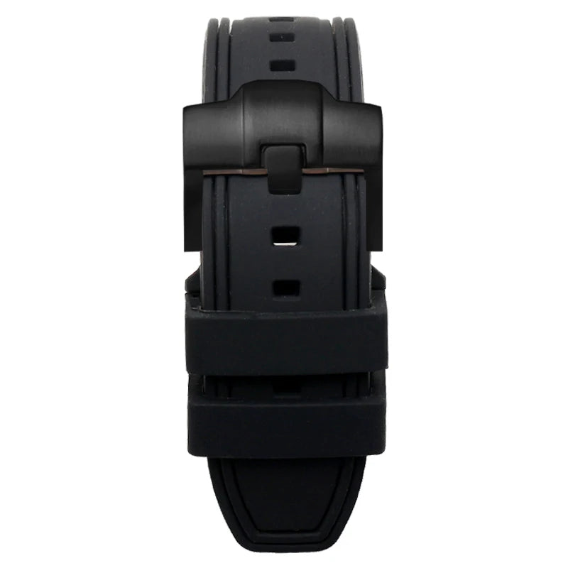 Tissot – Rubber and silicone watch strap with curved end and butterfly clasp, for CITIZEN T035 T035617, 23mm, 24mm