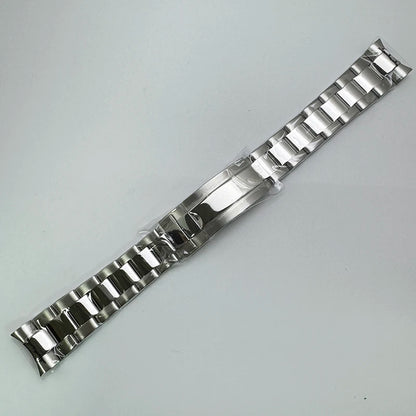 Silver Solid Stainless Steel Oyster/Jubilee Bracelet, 20MM Width, Adjustment Clasp for Datejust SUB GMT NH35 36/40mm Watch Case