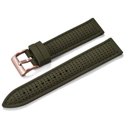 Bracelet de montre sport en silicone à dégagement rapide - Bracelet en caoutchouc souple respirant et imperméable, ajustement universel 18 mm 20 mm 22 mm pour hommes et femmes