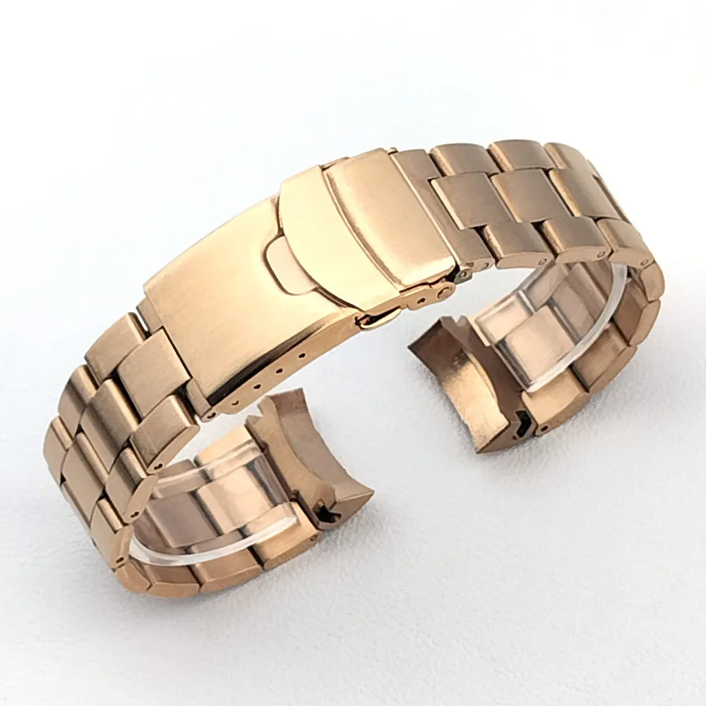 Men's Solid Stainless Steel Sport Bracelet, 22mm, SRPD SKX007/SKX009 SRPD63K1, Jubilee Curved End Bracelet