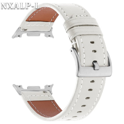 Leather Band without Gaps for Samsung Galaxy Watch 8 Classic 46mm, Replacement Strap for Galaxy Watch 8 44mm 40mm, Accessory