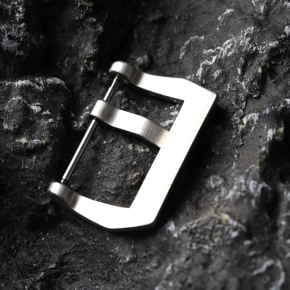 Chiusura goffrata, chiusura in acciaio inossidabile 304, chiusura incisa Maya da 20 mm, 22 mm, 24 mm, 26 mm, accessorio per cinturino in vera pelle