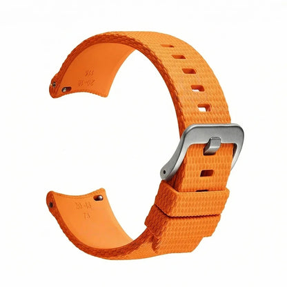 New Curved End Rubber Watch Bands 20mm, Military Watch Strap 21mm 22mm, FKM Watch Straps for Omega Swatch Men