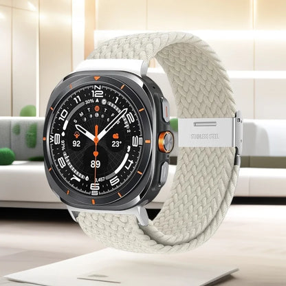 1 pezzo cinturino intrecciato elastico in Nylon per Samsung Galaxy Watch 8 Classic 46mm/Ultra 47MM fibbia in metallo per Samsung Galaxy Watch8