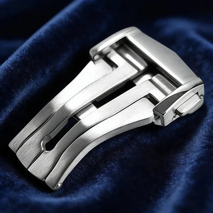 Stainless Steel Deployment Clasp, 18mm 20mm 22mm, for Omega Folding Watch, Butterfly Buckle Strap for Seamaster Speedmaster