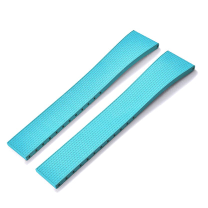 Delugs 20mm FKM Rubber CTS Watch Straps with Butterfly Buckle 4 Colors, Unique Texture, Quick Release for Brand Watches