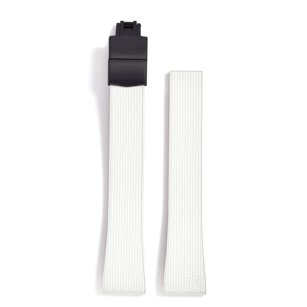 Original Stripess CTS FKM 20mm rubber watch strap for d-elug FKM CTS quick release watch strap silver butterfly buckle cut to size