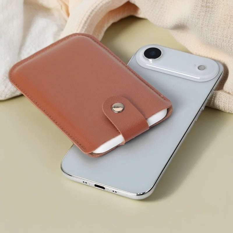 Étui de protection en cuir PU magnétique MagSafe pour batterie externe, compatible avec le chargeur portable iPhone 17 Air