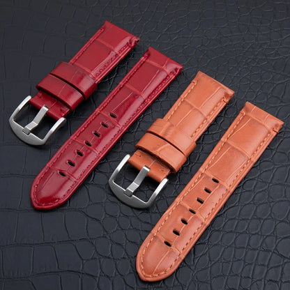 Accessoires universels, bracelet de montre en cuir de veau souple en bambou, 20/22/24mm, pour Tudor/TISSOT/Huawei/IWC/Omega, ceinture pour bracelet Panerai