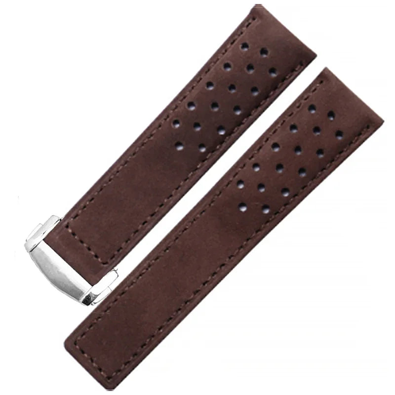 Bracelet en cuir véritable pour Tag Heuer Carrera Monaco Series, en cuir de vache givré, 20 22mm, bracelet universel, accessoires de montre