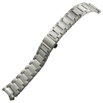 Bracelet de montre en acier inoxydable de haute qualité, extrémités courbées, 19 mm, 20 mm, 21 mm, compatible avec Omega Seamaster Aqua Terra AT150, bracelet de montre étanche.